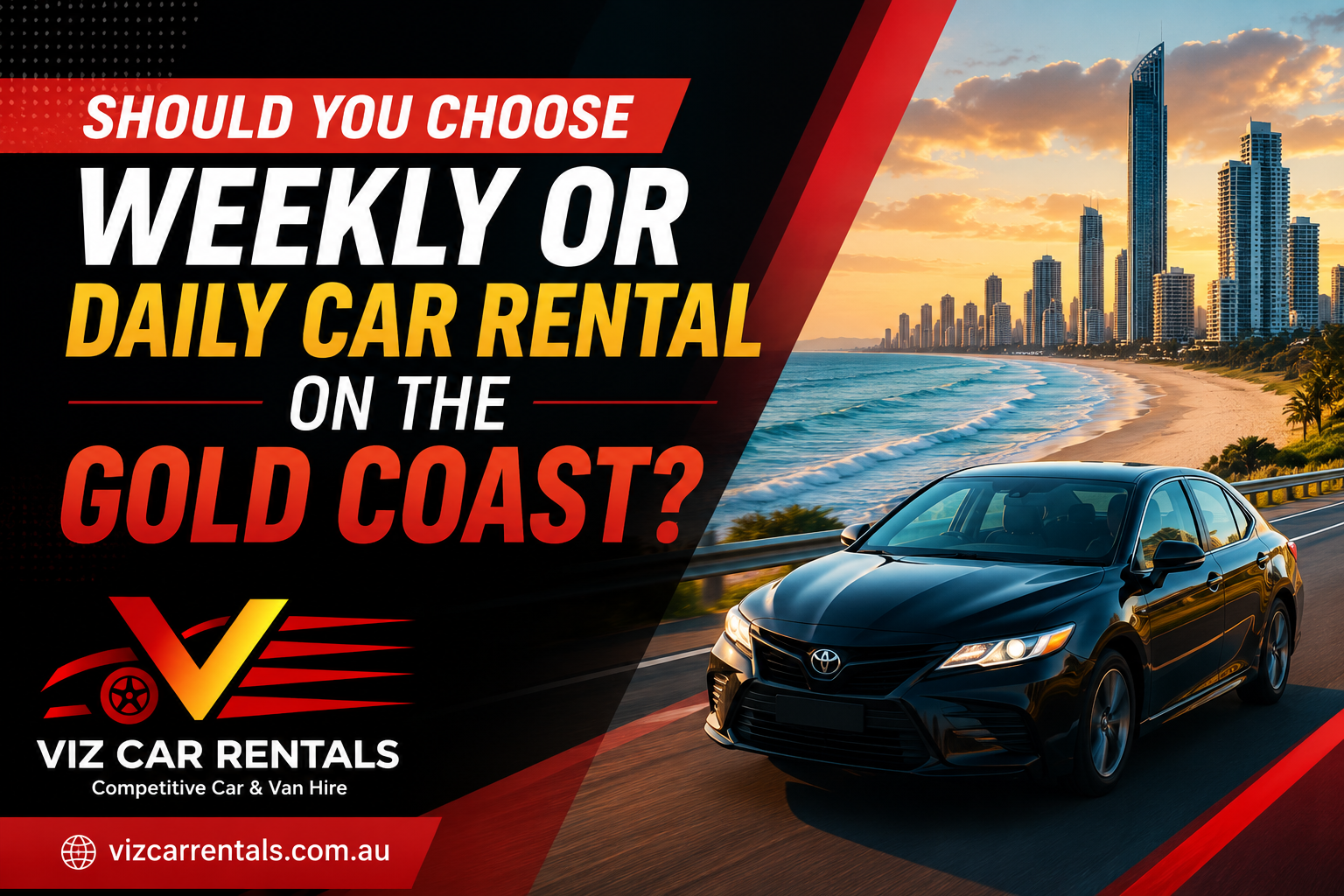 Weekly or Daily Car Rental on the Gold Coast
